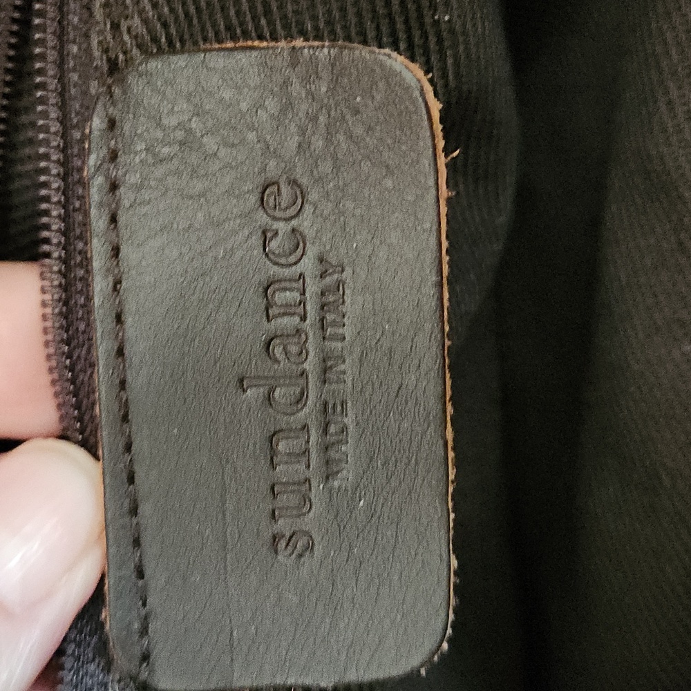 Sundance Made In Italy Brown Leather Shoulder Bag - Picture 9 of 12